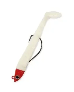 Nomura-Super weedless minnows-White Red Head