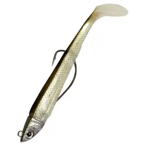 Nomura-Super weedless minnows-Green Black Silver
