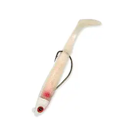 Nomura-Super weedless minnows-White Red Spot