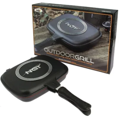 NGT Outdoor Double Grill Pan - Non Stick Die Cast Aluminium