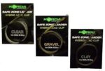 Korda Safe Zone 1m Leader - Hybrid Lead Clip or Ring Swivel (clear)