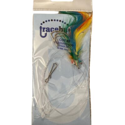 Trace Builder Coloured Cod Feather Trace