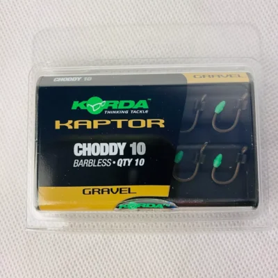 Korda Kaptor Choddy Hooks Size 4,6 & 10 Barbless