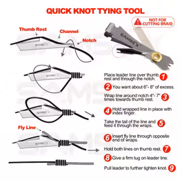SAMSFX Quick Knot Tying Tool & Snip