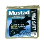 MUSTAD STILLWATER EXTRA POWER (Barbless - Spade End) size 18