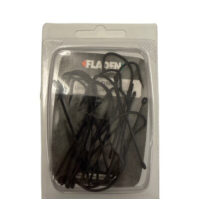 FLADEN BLACK LIMERICK HOOKS 20 PACK-size 8/0