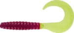 Mister Twister Red and Clear 2inch curly tail
