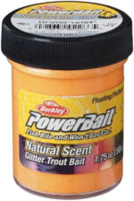 PowerBait- Natural Scent Glitter Trout Bait (Orange)