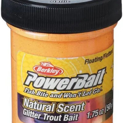PowerBait- Natural Scent Glitter Trout Bait (Orange)