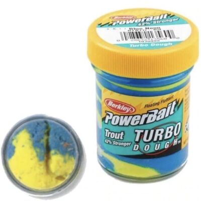 Berkley PowerBait Turbo Dough (Blue and Yellow)