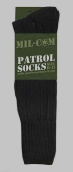 Mil-Com Patrol Socks (Black)