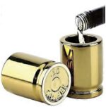 Gold Bullet Casing Shot Glass x4