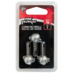 Fox Rage Corkscrew Round Jig Heads (20g x 3pc)