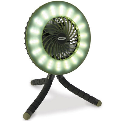 NGT Dynamic Bivvy Fan with LED Light & Power Bank